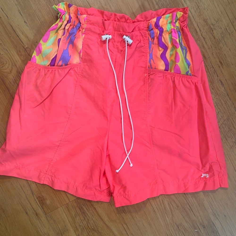 Vintage 80’s Jag High Waisted Neon Shorts Sz Medium